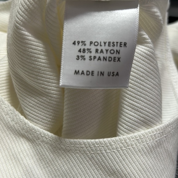 LOVERS and FRIENDS White Flora Bodysuit Long Sleeve Ribbed Button Front Sz XL - Picture 15 of 16